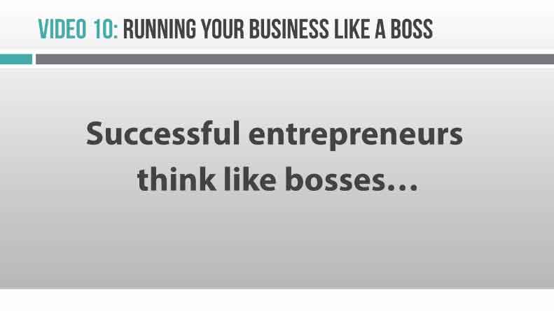 Image of Video 10 Running your business like a boss